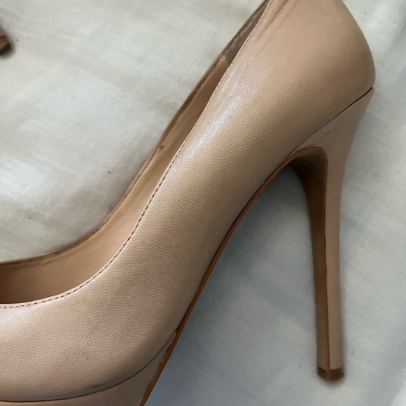 Vince Camuto | Niomi Pink Nude Round Toe Platform Stiletto Heels | Size 8 - Picture 5 of 7